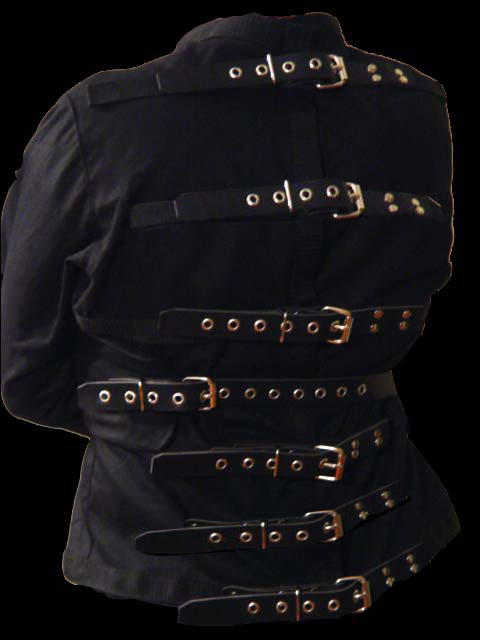 leather strap straight jacket